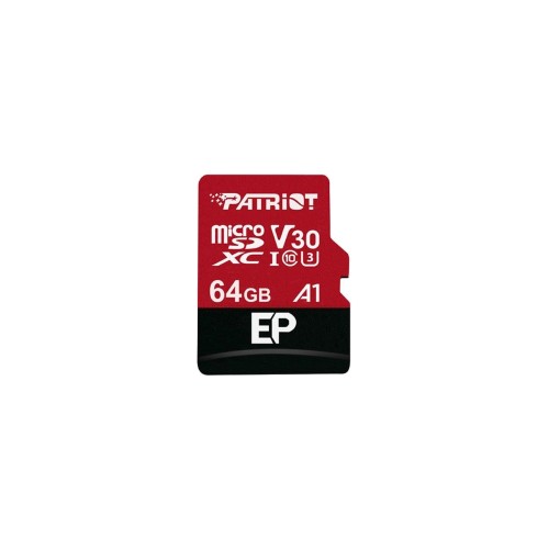 Patriot Memory PEF64GEP31MCX memory card 64 GB MicroSDXC Class 10 Patriot Memory PEF64GEP31MCX memory card 64 GB MicroSDXC Class 10