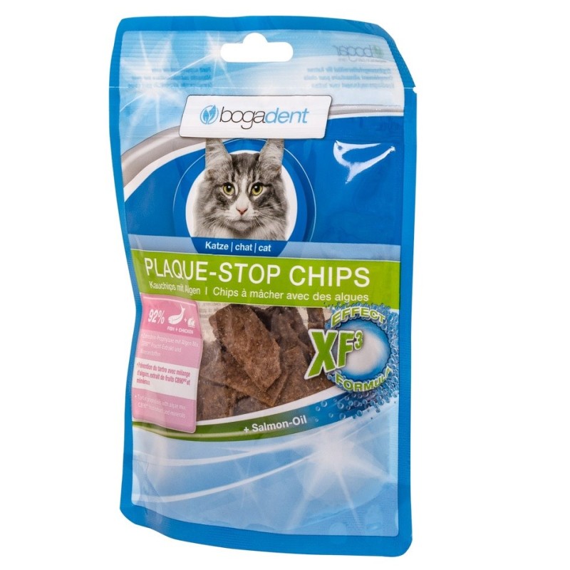 BOGAR Bogadent Plaque-stop Chips Fish - cat treats - 50g BOGAR Bogadent Plaque-stop Chips Fish - cat treats - 50g