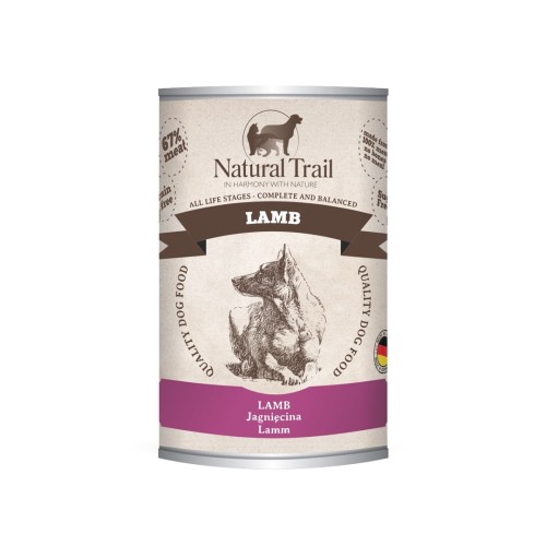 NATURAL TRAIL Lamb - wet dog food - 400g