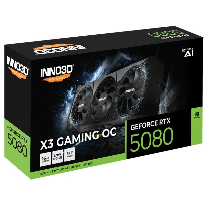 Inno3D Gaming OC GeForce RTX 5080 X3 NVIDIA 16 GB GDDR7 Inno3D Gaming OC GeForce RTX 5080 X3 NVIDIA 16 GB GDDR7