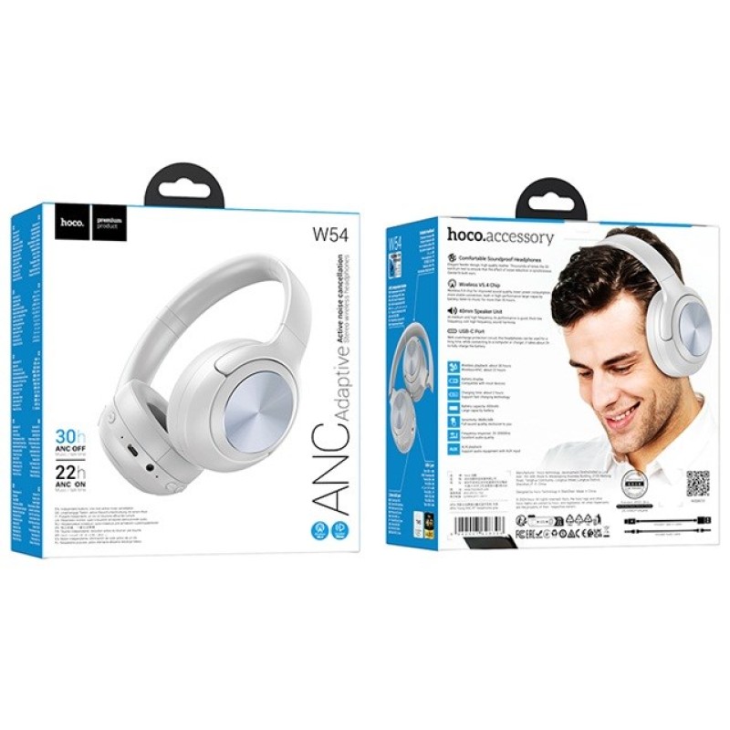 Hoco W54 Young Headset with ANC In-ear Wireless Bluetooth Grey Hoco W54 Young Headset with ANC In-ear Wireless Bluetooth Grey