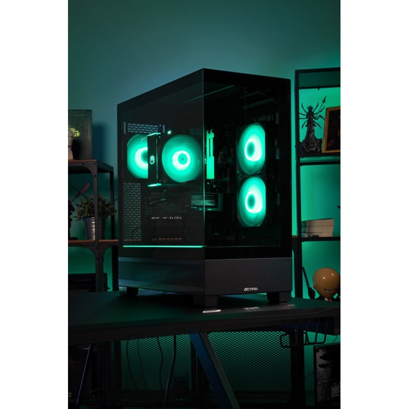 Actina 5901443417118 PC AMD Ryzen™ 7 8700F 32 GB DDR5-SDRAM 1 TB SSD AMD Radeon RX 7600 XT Midi Tower Black Actina 5901443417118 PC AMD Ryzen™ 7 8700F 32 GB DDR5-SDRAM 1 TB SSD AMD Radeon RX 7600 XT Midi Tower Black