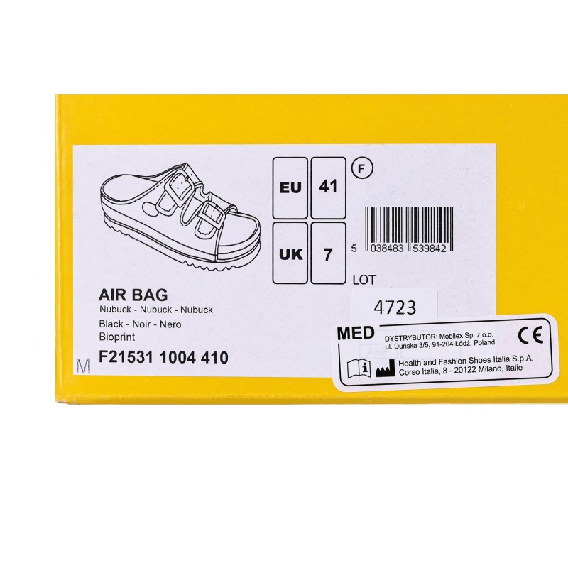 Scholl Air Bag - unisex sandals black, size 46 Scholl Air Bag - unisex sandals black, size 46
