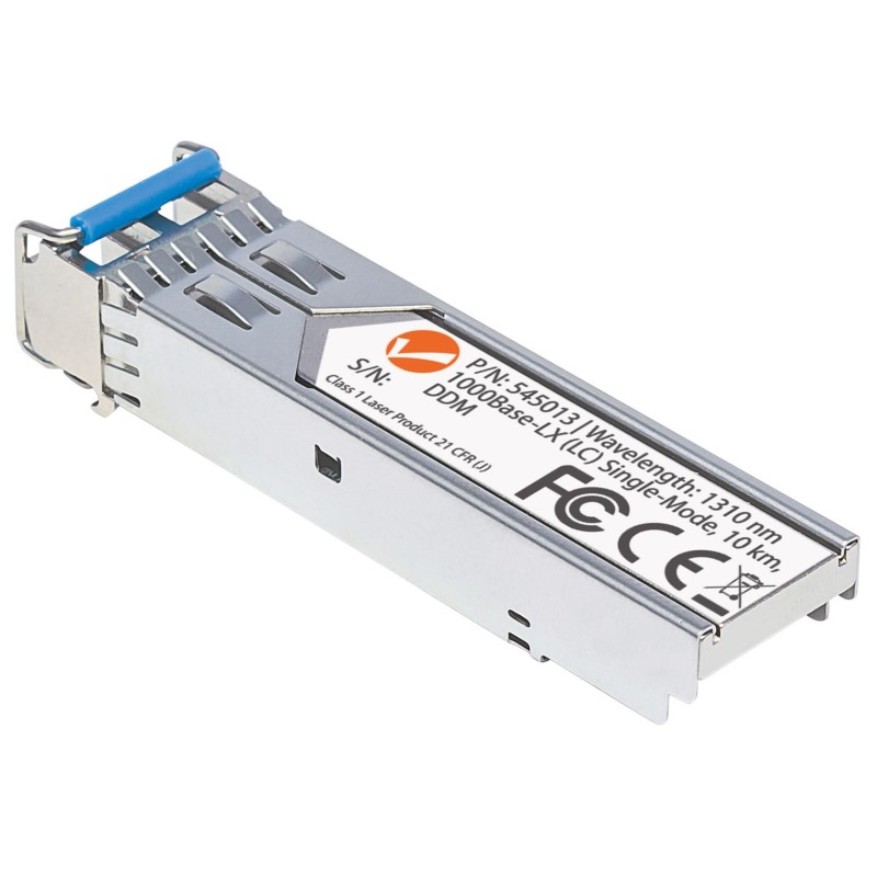 Intellinet Transceiver Module Optical, Gigabit Fiber SFP, 1000Base-Lx (LC) Single-Mode Port, 10km, MSA Compliant, Equivalent to Cisco GLC-LH-SM, Fibre, Three Year Warranty Intellinet Transceiver Module Optical, Gigabit Fiber SFP, 1000Base-Lx (LC) Single-Mode Port, 10km, MSA Compliant, Equivalent to Cisco GLC-LH-SM, Fibre, Three Year Warranty