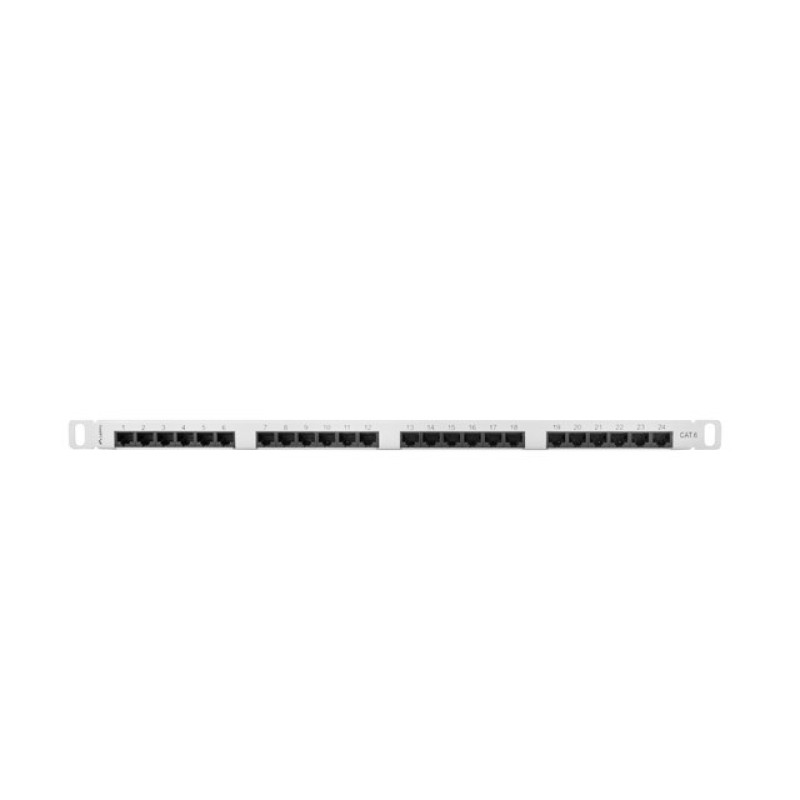 LANBERG PATCH PANEL 24 PORT 0.5U CAT.6 UTP GRAY LANBERG PATCH PANEL 24 PORT 0.5U CAT.6 UTP GRAY