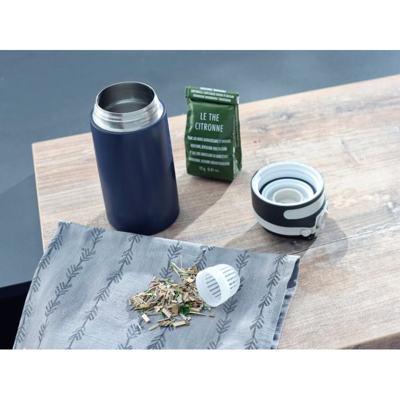 Leifheit 03247 travel mug 350 ml Black, Blue Stainless steel Leifheit 03247 travel mug 350 ml Black, Blue Stainless steel