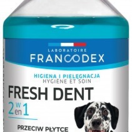 FRANCODEX Fresh dent oral hygiene liquid - dog/cat formula - 250ml FRANCODEX Fresh dent oral hygiene liquid - dog/cat formula - 250ml