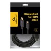 Gembird CC-DP-HDMI-5M DisplayPort to HDMI cable, 5m, black