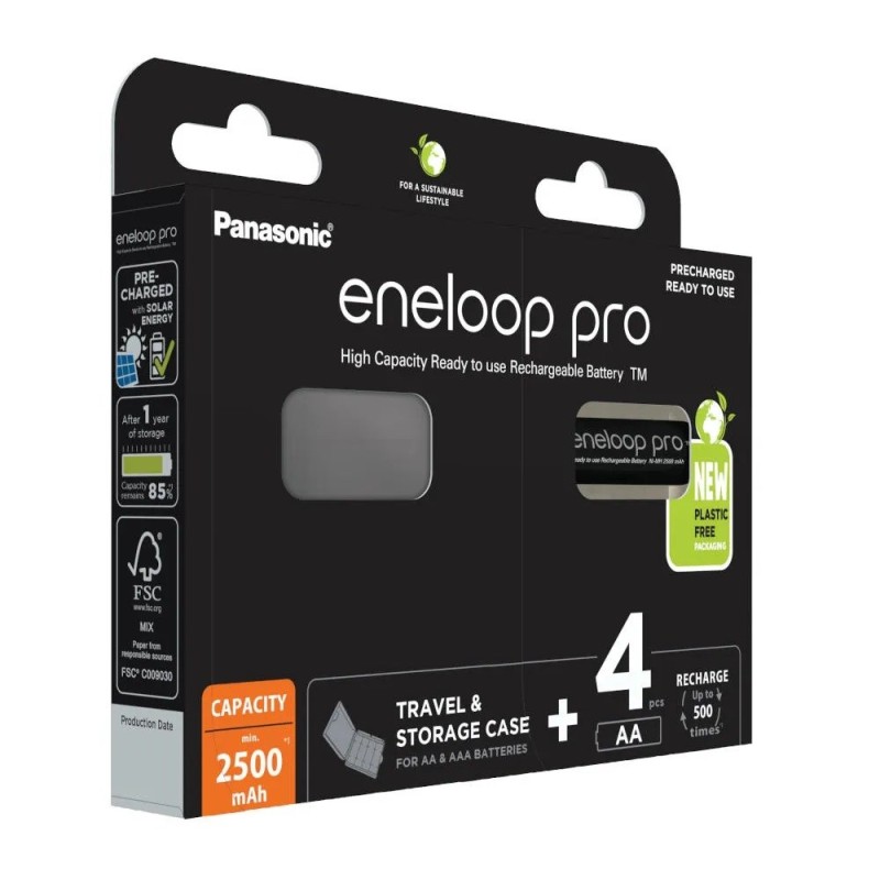 PANASONIC ENELOOP PRO AA 2500mAh 4 szt + box PANASONIC ENELOOP PRO AA 2500mAh 4 szt + box