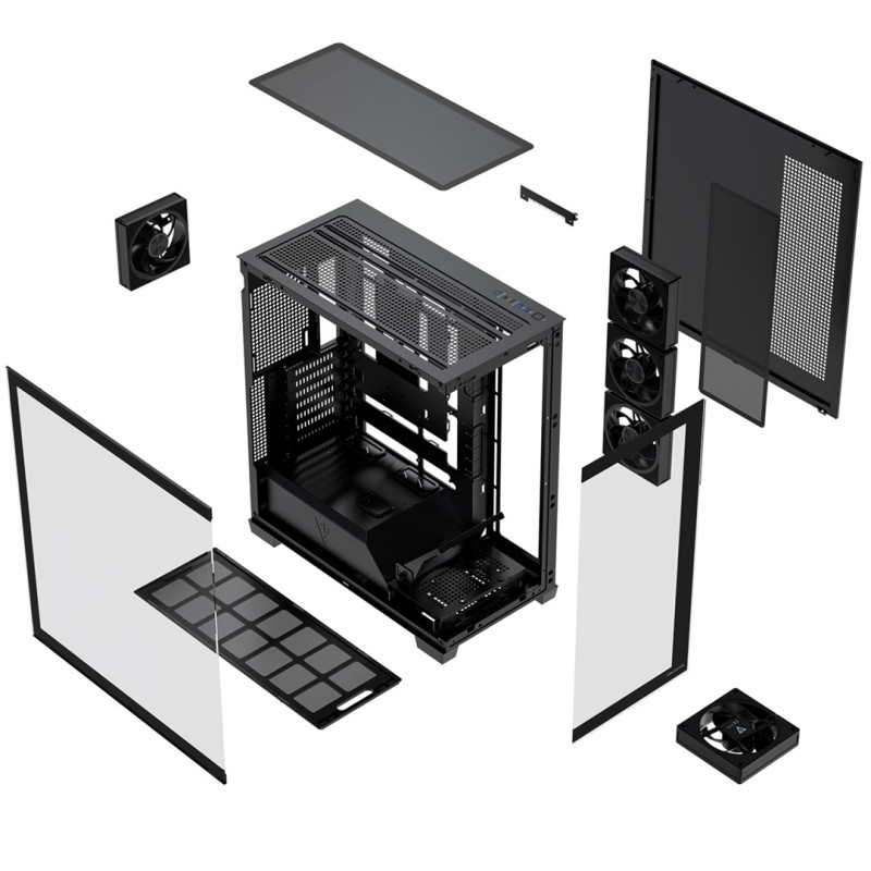 MODECOM VOLCANO STELLAR PLUS ARGB MIDI 5F BLACK MODECOM VOLCANO STELLAR PLUS ARGB MIDI 5F BLACK
