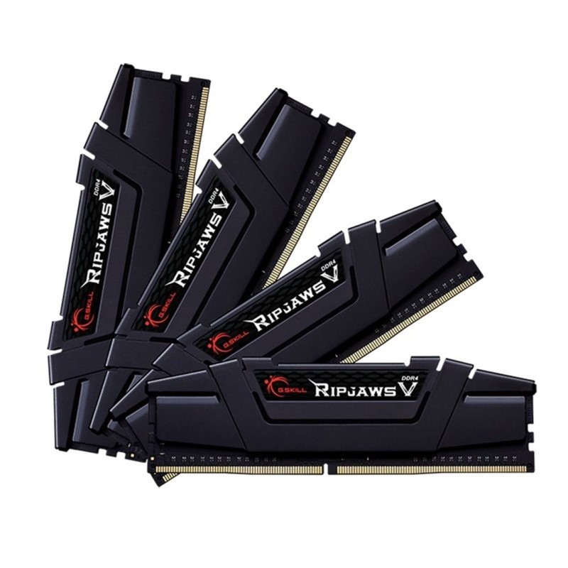 G.Skill Ripjaws V F4-3600C18Q-128GVK memory module 128 GB 4 x 32 GB DDR4 3600 MHz G.Skill Ripjaws V F4-3600C18Q-128GVK memory module 128 GB 4 x 32 GB DDR4 3600 MHz