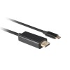 Lanberg CA-CMDP-10CU-0030-BK video cable adapter 3 m USB Type-C DisplayPort Black Lanberg CA-CMDP-10CU-0030-BK video cable adapter 3 m USB Type-C DisplayPort Black