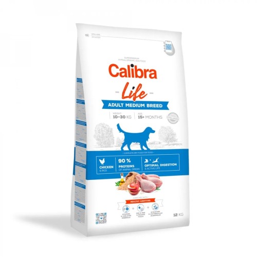 CALIBRA Life Adult Medium breed Chicken - dry dog food - 12kg