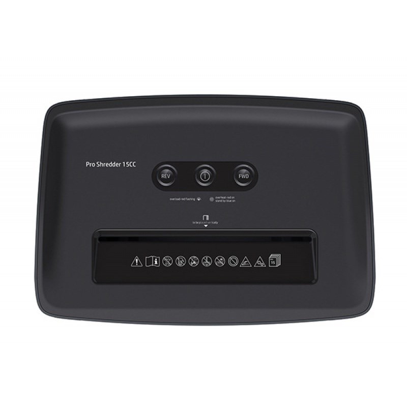 HP PRO SHREDDER 15CC 20L paper shredder Micro-cut shredding HP PRO SHREDDER 15CC 20L paper shredder Micro-cut shredding