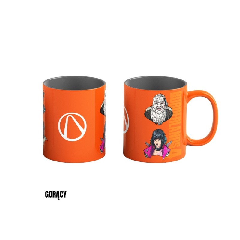 Heat Reveal Mug Good Loot Borderlands 4 - Hunters Icon 450 ml Orange, Grey Heat Reveal Mug Good Loot Borderlands 4 - Hunters Icon 450 ml Orange, Grey