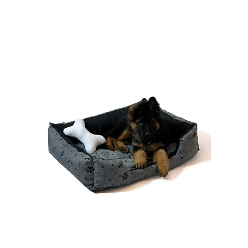 GO GIFT Dog bed L - graphite - 65x45x15 cm GO GIFT Dog bed L - graphite - 65x45x15 cm