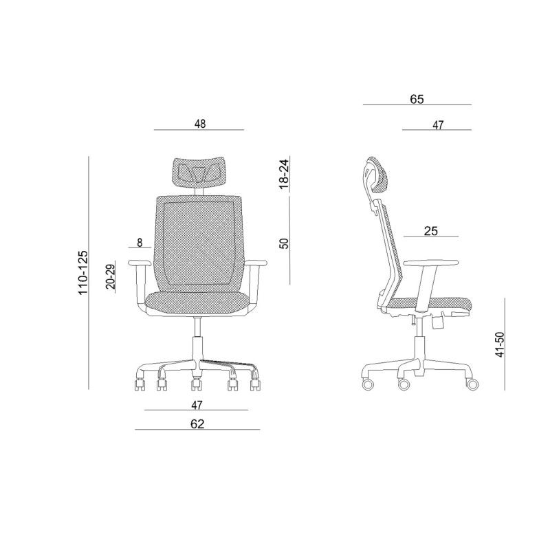 Ergonomic office chair ESTA black Ergonomic office chair ESTA black