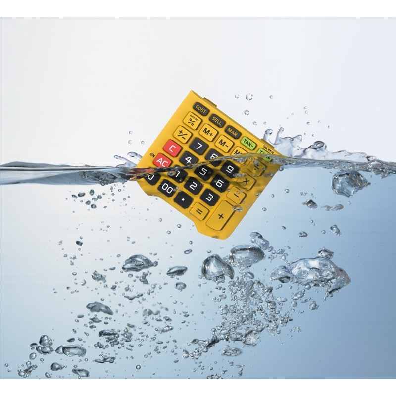 CASIO OFFICE CALCULATOR WATERPROOF WM-320MT-S, 12-digit display, removable keyboard. CASIO OFFICE CALCULATOR WATERPROOF WM-320MT-S, 12-digit display, removable keyboard.