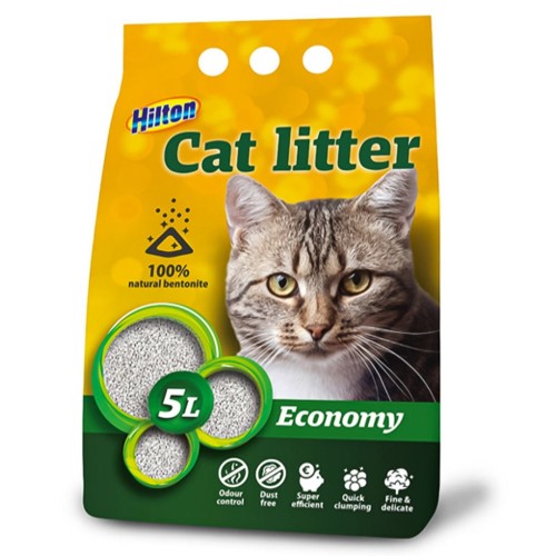 HILTON bentonite economy clumping cat litter - 5 l HILTON bentonite economy clumping cat litter - 5 l