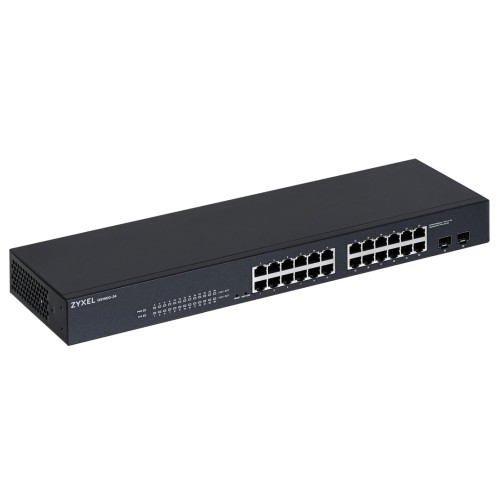 Zyxel GS-1900-24 v2 Managed L2 Gigabit Ethernet (10/100/1000) 1U Black Zyxel GS-1900-24 v2 Managed L2 Gigabit Ethernet (10/100/1000) 1U Black