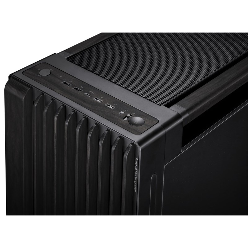 ASUS ProArt PA602 Wood Edition – Metal Panel Midi Tower Black ASUS ProArt PA602 Wood Edition – Metal Panel Midi Tower Black