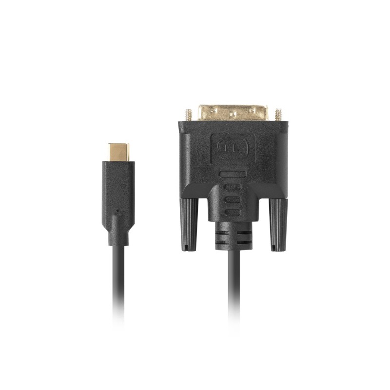 Lanberg CA-CMDV-10CU-0018-BK video cable adapter 1.8 m USB Type-C DVI-D Black Lanberg CA-CMDV-10CU-0018-BK video cable adapter 1.8 m USB Type-C DVI-D Black