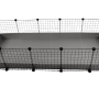 C&C modular cage 5x2 pig rabbit hedgehog silver 180 x 75 x 37 cm