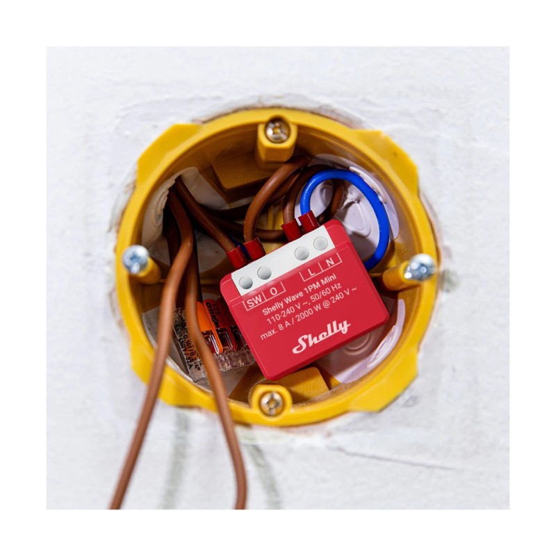 Shelly Wave 1PM Mini LR Smart Z-Wave Relay