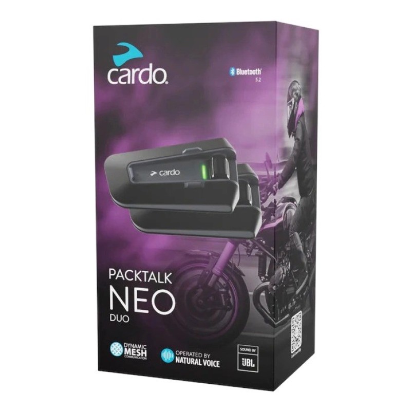 Cardo Packtalk Neo Duo Motorcycle intercom 2 channels 1600 m black Cardo Packtalk Neo Duo Motorcycle intercom 2 channels 1600 m black