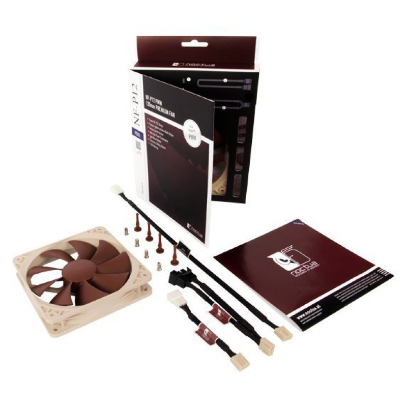 Noctua NF-P12 PWM computer cooling system Computer case Fan 12 cm Brown, White 1 pc(s) Noctua NF-P12 PWM computer cooling system Computer case Fan 12 cm Brown, White 1 pc(s)