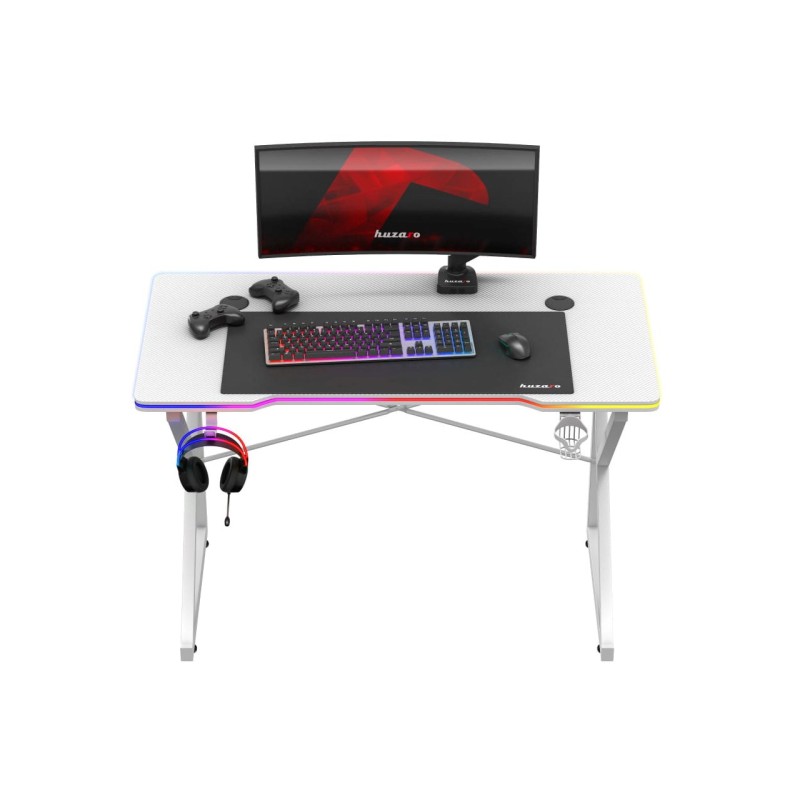 Huzaro Hero 1.7 RGB White - gaming table Huzaro Hero 1.7 RGB White - gaming table