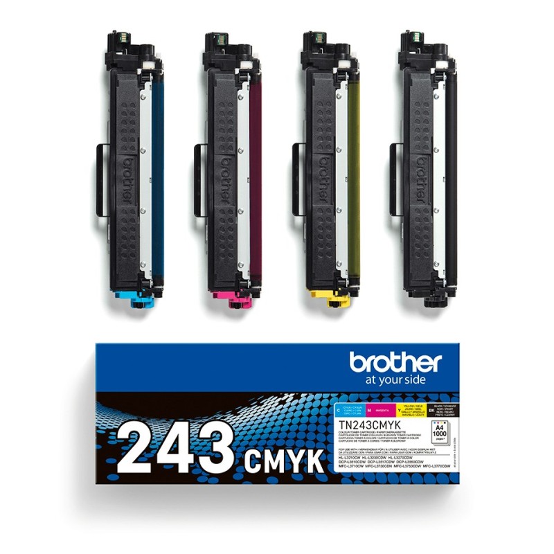 Brother TN-243CMYK toner cartridge 1 pc(s) Original Black, Cyan, Magenta, Yellow Brother TN-243CMYK toner cartridge 1 pc(s) Original Black, Cyan, Magenta, Yellow