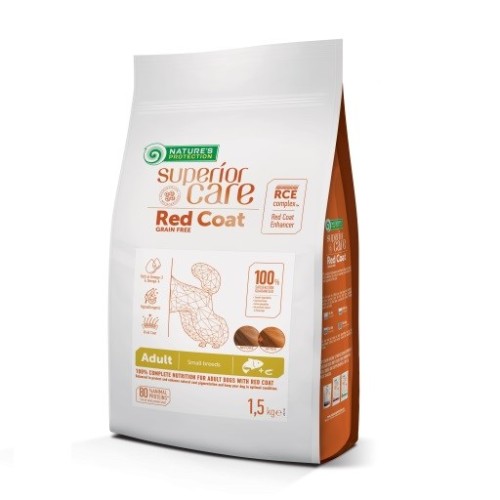 NATURE'S PROTECTION Superior Care Red Coat Adult Small breed Grain free Salmon - dry dog food - 1,5kg