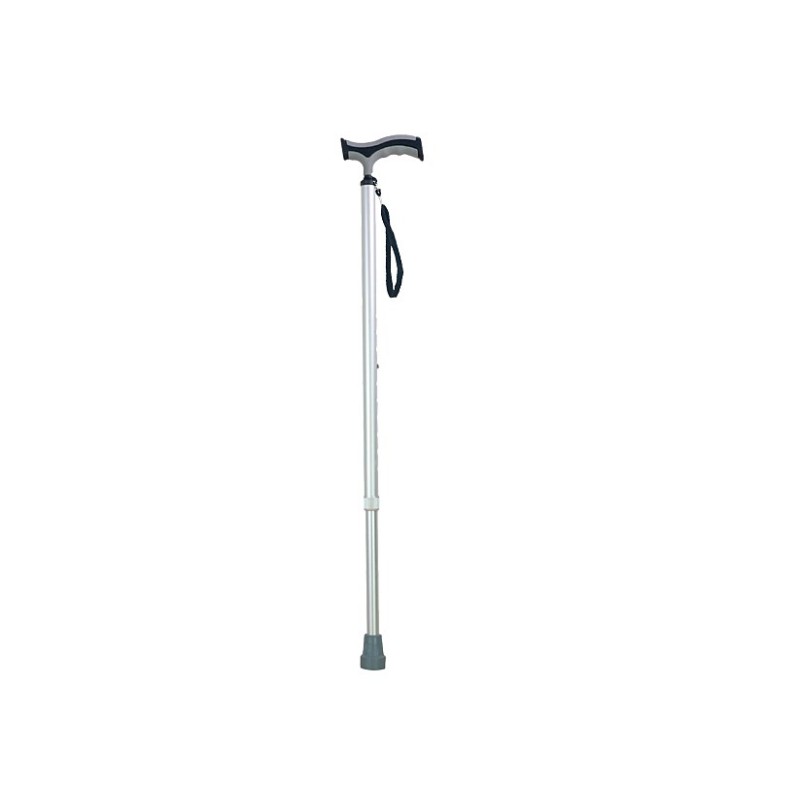 Aluminium walking stick with soft grip