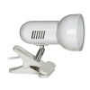 Activejet Clip-on desk lamp, white, metal, E27 thread Activejet Clip-on desk lamp, white, metal, E27 thread