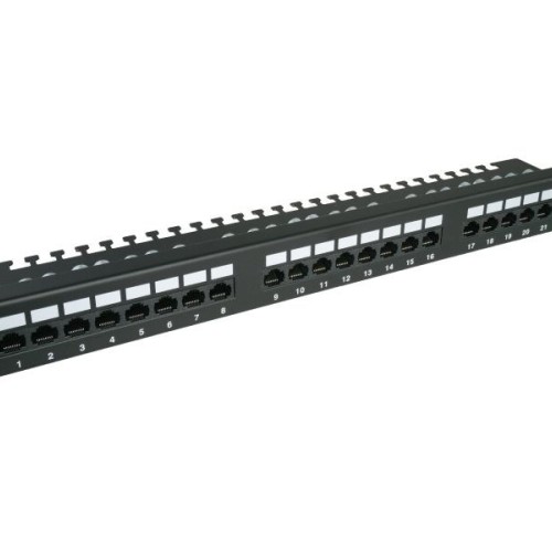 Alantec PK001 UTP cat.6 patch panel, 24 LSA ports with 1U 19