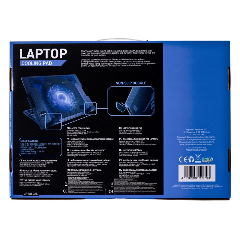 Vakoss LF-1860AL laptop cooling pad 43.2 cm (17 Vakoss LF-1860AL laptop cooling pad 43.2 cm (17