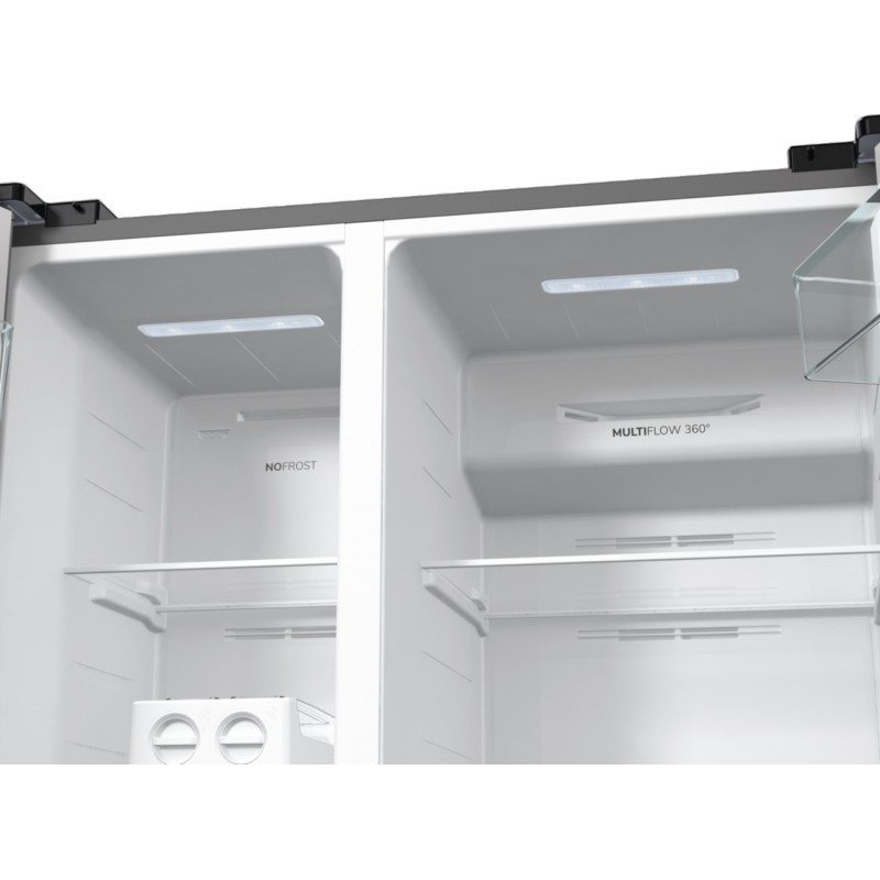 Gorenje NRR9185EAXL side-by-side refrigerator Freestanding 550 L E Silver Gorenje NRR9185EAXL side-by-side refrigerator Freestanding 550 L E Silver