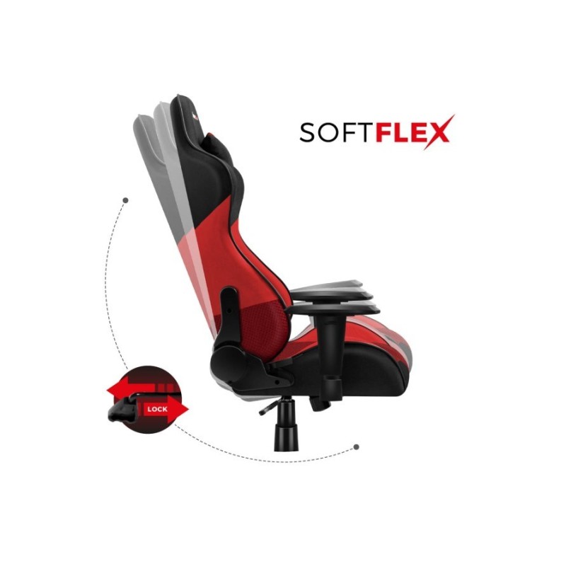 Huzaro Force 6.2 PC gaming chair Bucket (cradle) seat Black, Red Huzaro Force 6.2 PC gaming chair Bucket (cradle) seat Black, Red