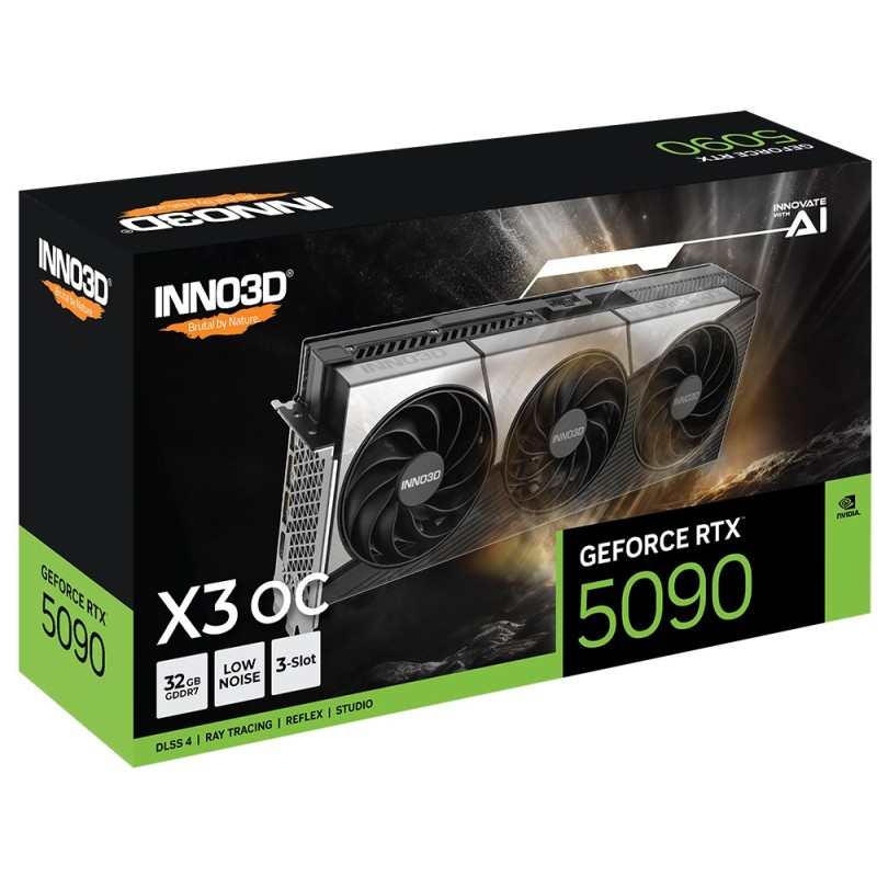 Inno3D GeForce RTX 5090 X3 OC NVIDIA 32 GB GDDR7 Inno3D GeForce RTX 5090 X3 OC NVIDIA 32 GB GDDR7