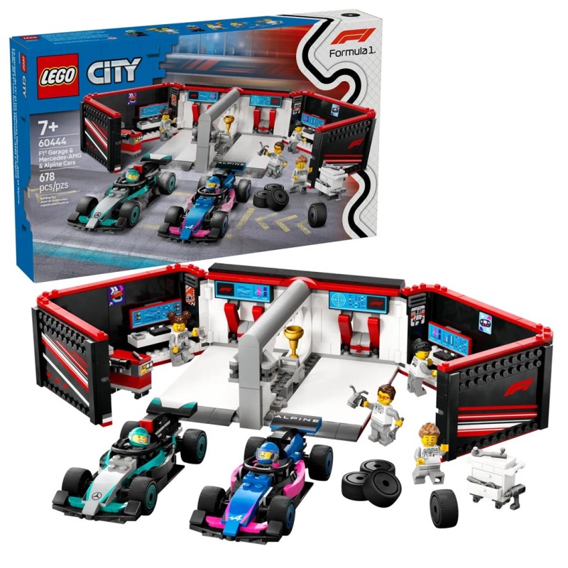LEGO CITY 60444 F1 Garage & Mercedes-AMG & Alpine Cars LEGO CITY 60444 F1 Garage & Mercedes-AMG & Alpine Cars