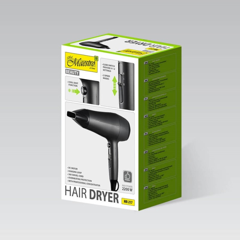 Hair dryer 2200W MAESTRO MR-217 Hair dryer 2200W MAESTRO MR-217