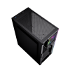 Gembird Fornax 2500 ARGB Gaming ATX computer case, Midi Tower, backlight,  Black