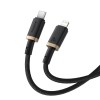 Baseus Dura Type C fast charging cable for iP 20 W 1 m Black, Gold Baseus Dura Type C fast charging cable for iP 20 W 1 m Black, Gold
