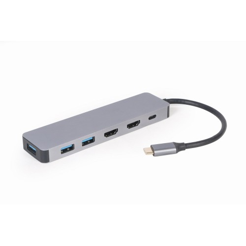 Gembird A-CM-COMBO3-03 USB Type-C 3-in-1 multi-port adapter (Hub + HDMI + PD) Gembird A-CM-COMBO3-03 USB Type-C 3-in-1 multi-port adapter (Hub + HDMI + PD)
