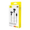 Baseus Encok CZ20 Headset Wired In-ear Calls/Music USB Type-C Black Baseus Encok CZ20 Headset Wired In-ear Calls/Music USB Type-C Black