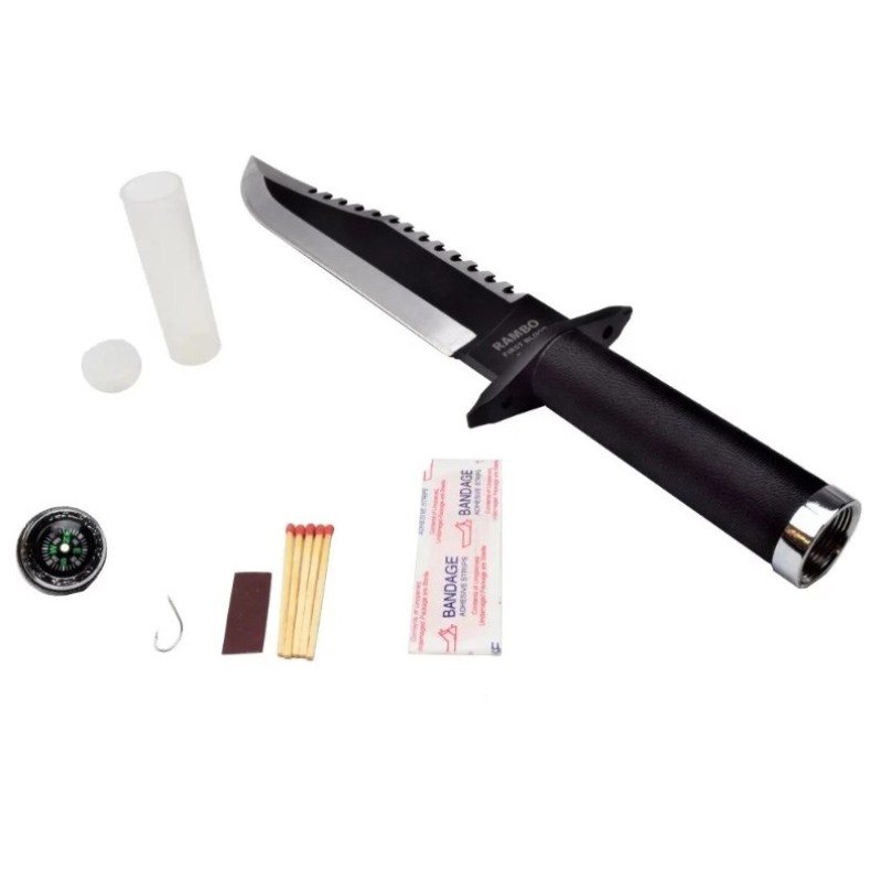 Nóż Mil-Tec German Combat Knife Black 2000 stal 440 Nóż Mil-Tec German Combat Knife Black 2000 stal 440