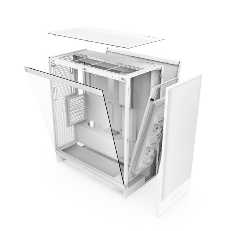 NZXT PC CASE H7 FLOW RGB MIDI TOWER WHITE (2024) NZXT PC CASE H7 FLOW RGB MIDI TOWER WHITE (2024)