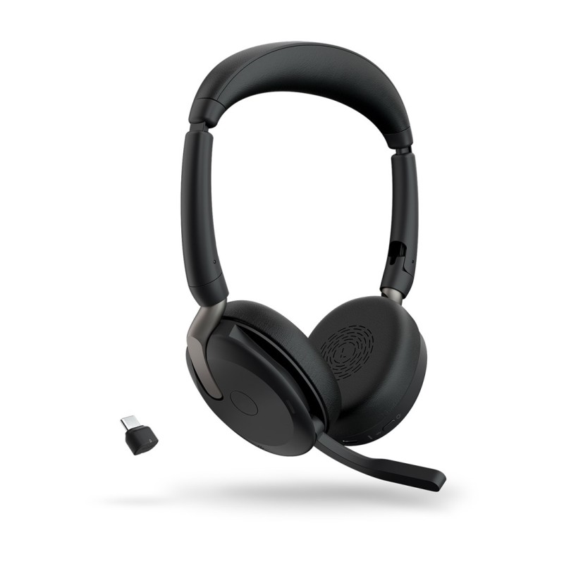 Jabra Evolve2 65 Flex - Link380c UC Stereo (Wireless Charging) Jabra Evolve2 65 Flex - Link380c UC Stereo (Wireless Charging)