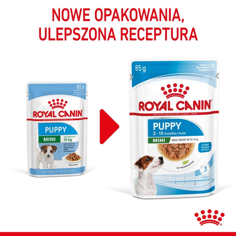ROYAL CANIN SHN Mini Puppy in sauce - wet puppy food - 12X85g ROYAL CANIN SHN Mini Puppy in sauce - wet puppy food - 12X85g